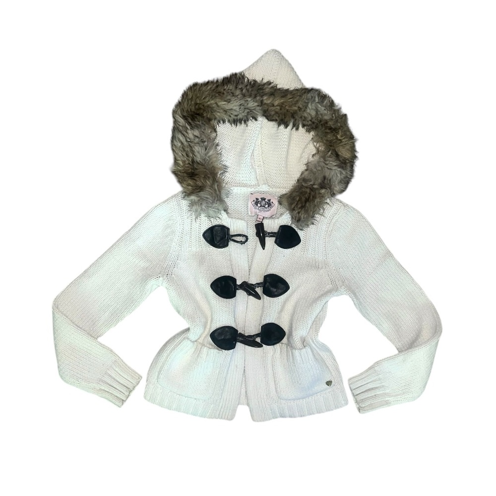 Juicy Couture fur cardigan